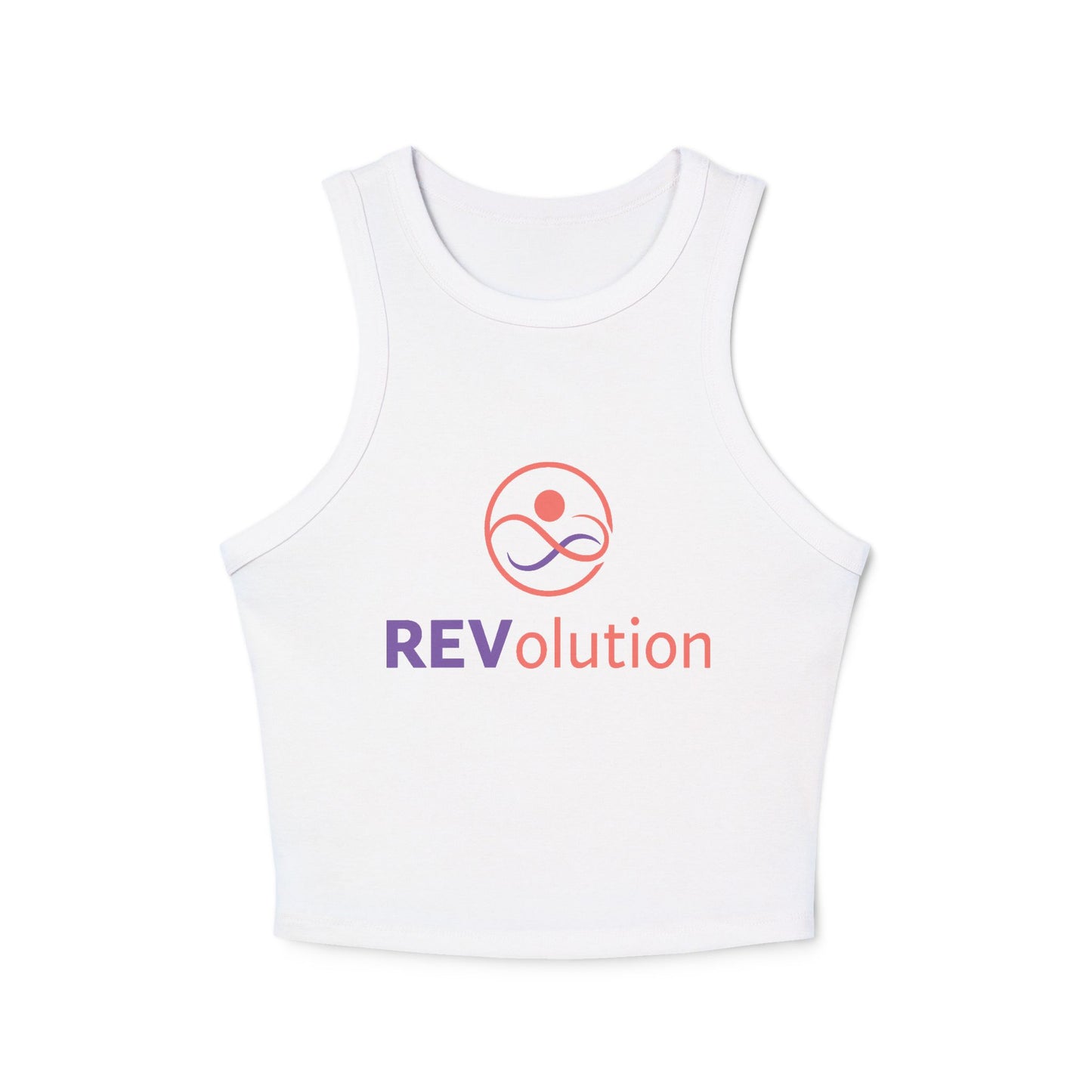 Motivational Women's Workout Tank Top - REVolution & Progress Over Perfection
