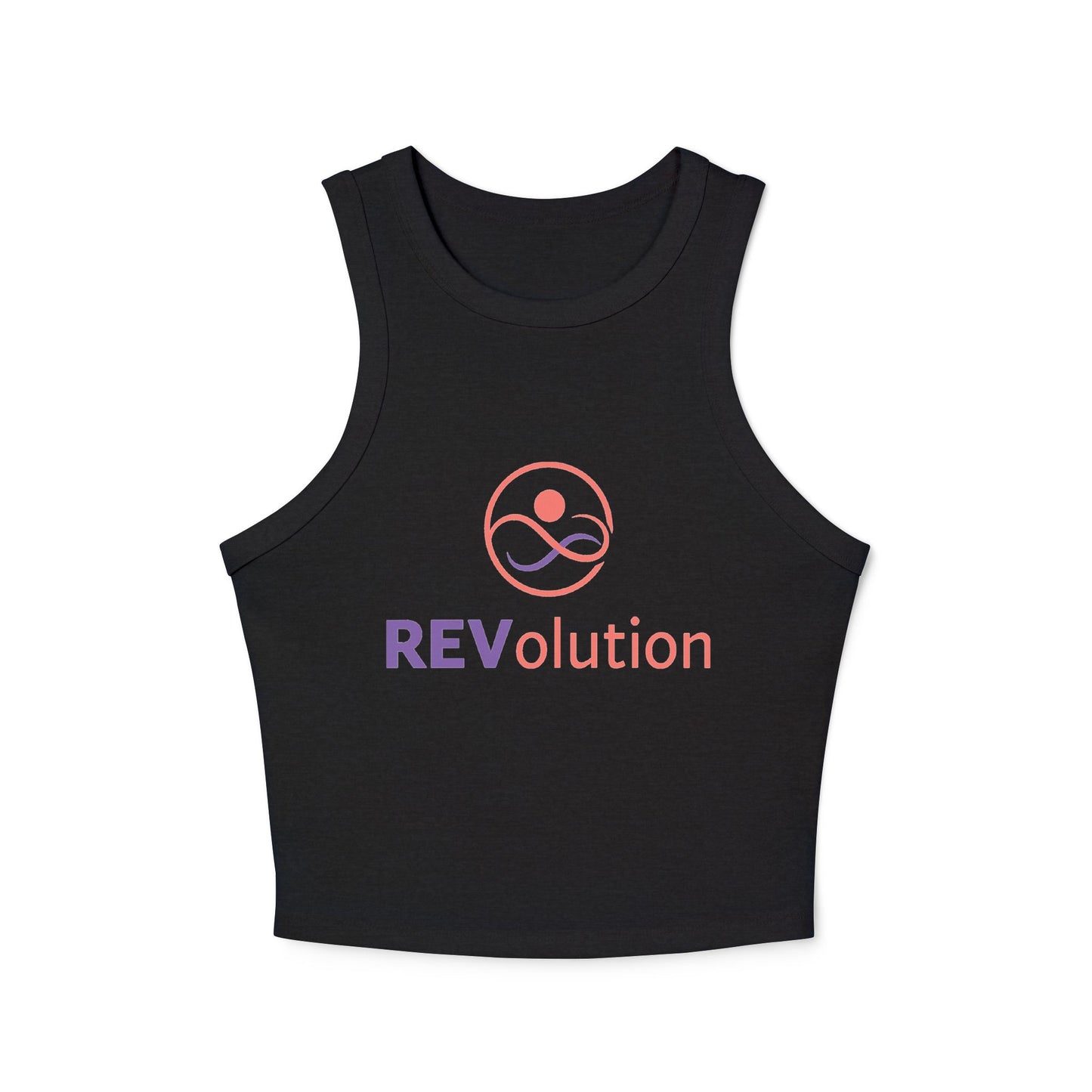 Motivational Women's Workout Tank Top - REVolution & Progress Over Perfection