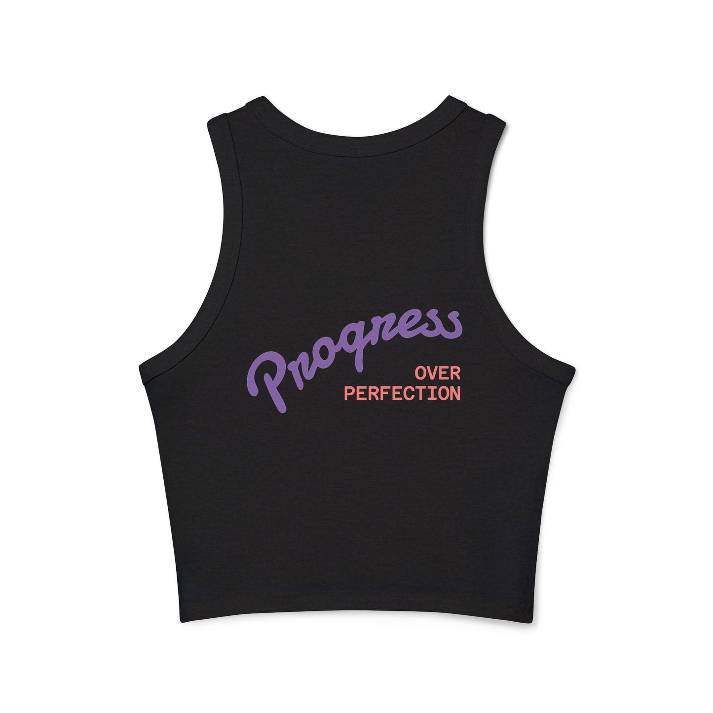 Motivational Women's Workout Tank Top - REVolution & Progress Over Perfection